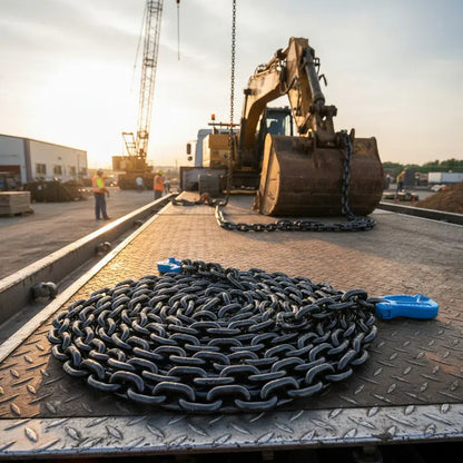 Cadena Negra Con Ganchos 3/8 X 20 Pies Grado 100 Negro PW INDUSTRIAL