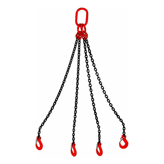 Eslinga De Caden 4 Ramales Para Grua 3/4 X 8 Pies Grado 80 Negro PW INDUSTRIAL