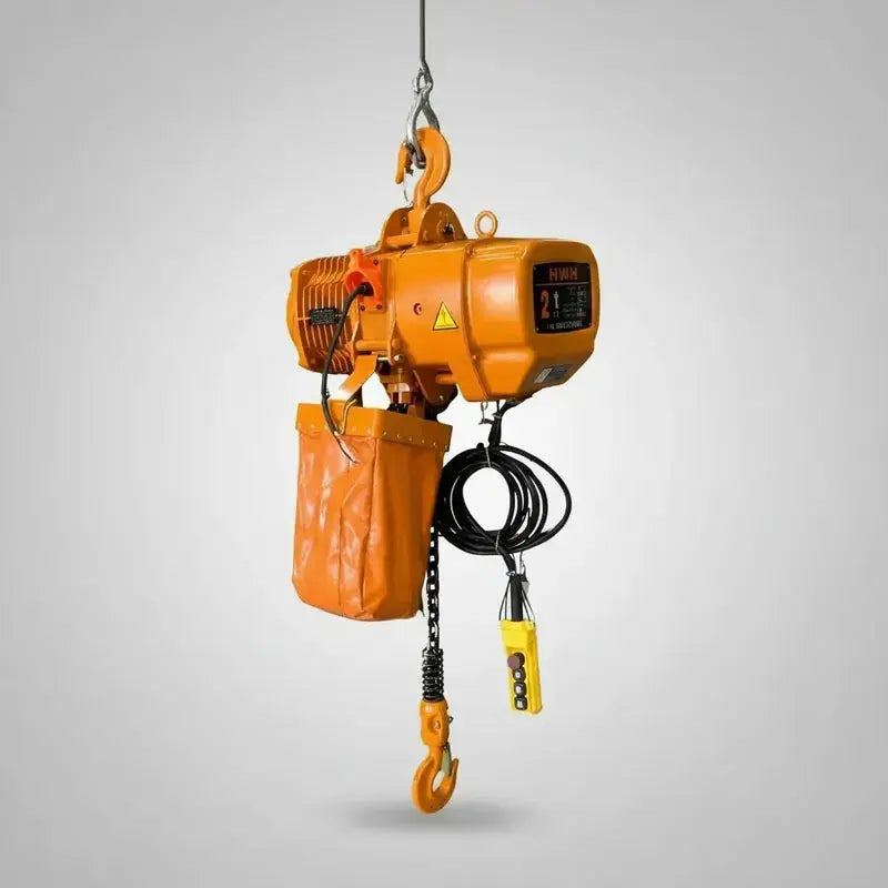 Polipasto Electrico De Cadena Con Gancho 2t/10m 220/440v 3f Naranja 1 PW INDUSTRIAL