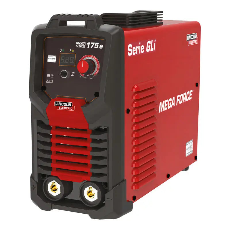 Soldadora Inverter Lincoln Electric Mega Force 175 Gli E Roja Stick RLC INDUSTRIAL SUPPLY