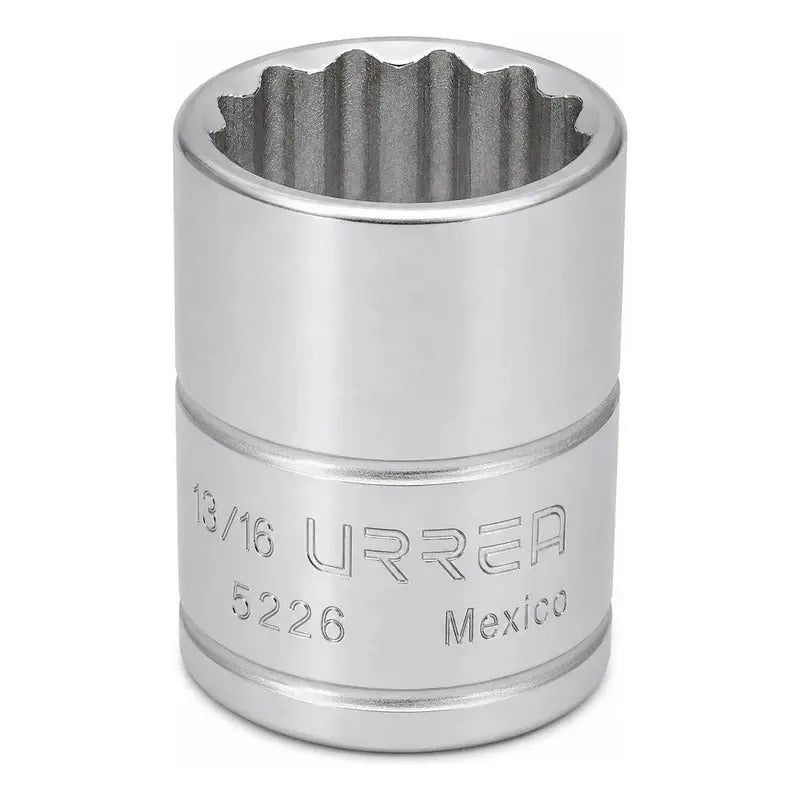 Dado Cuadro De 3/8 , 12 Puntas, En Pulgadas, 13/16  Plateado URREA