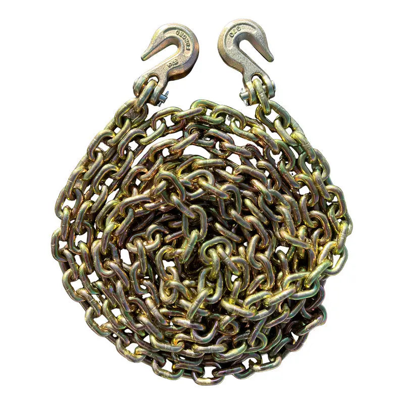 Cadena Con Ganchos 5/16  X 15 Pies Grado 80 Amarillo PW INDUSTRIAL