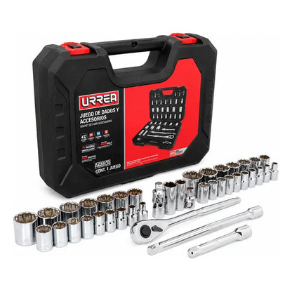 Juego De Dados Cuadro De 1/2  Combinado 42 Piezas Plateado RLC INDUSTRIAL SUPPLY
