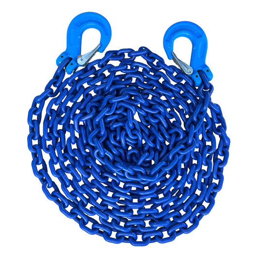 Cadena Con Ganchos 5/16 X 20 Pies Grado 100 Negro