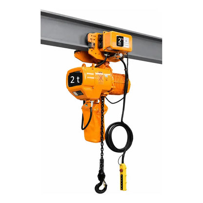 Polipasto Elec. De Cadena Con Trole Wireless 2t/10m 220/440v Naranja 1 PW INDUSTRIAL
