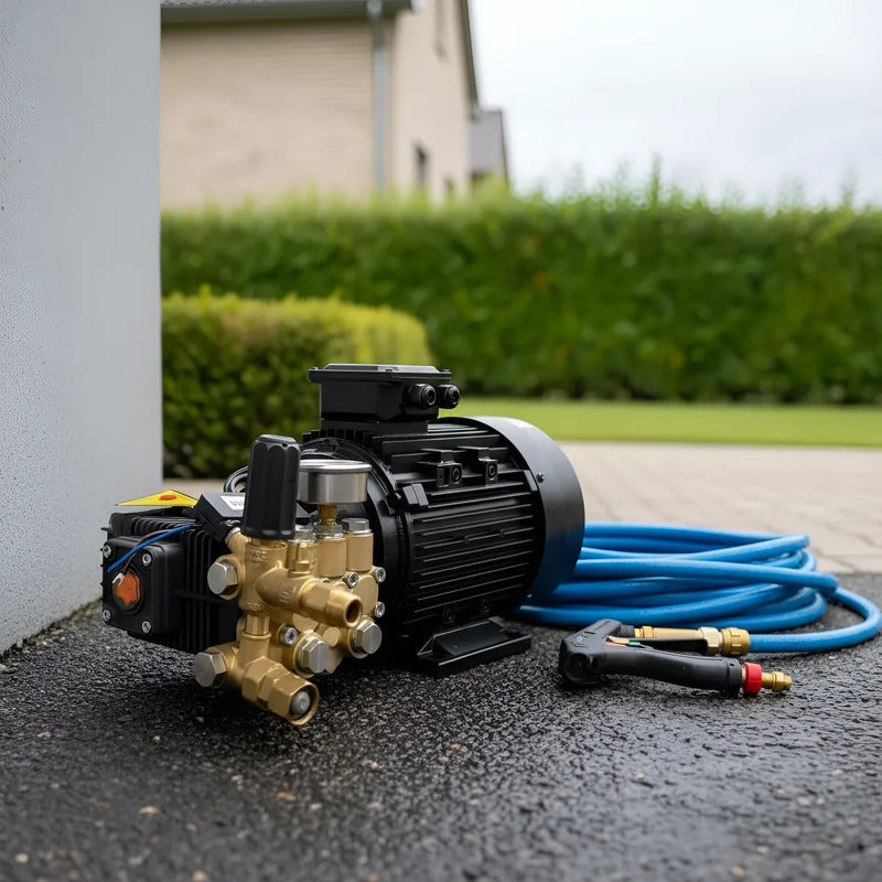 Motor Electrico Con Bomba Para Hidrolavadora 3,335 Psi 220v Negro 60