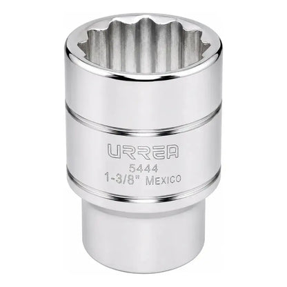 Dado Cuadro De 1/2 , 12 Puntas, En Pulgadas, 1-3/8  Plateado URREA