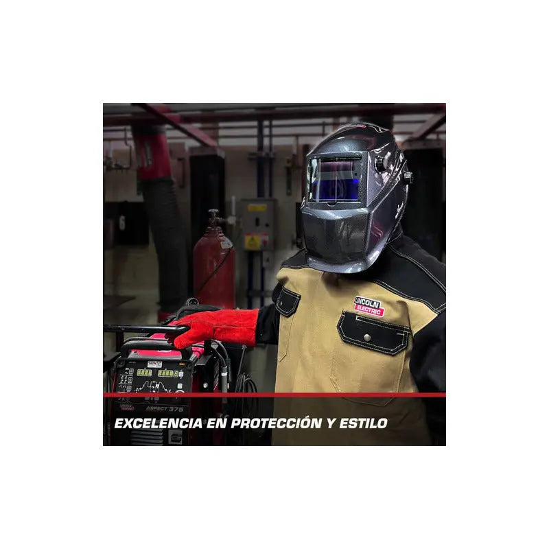 Careta Electrónica Lincoln Electric Rfta Professional Cube Color Negro Pro Weld Industrial