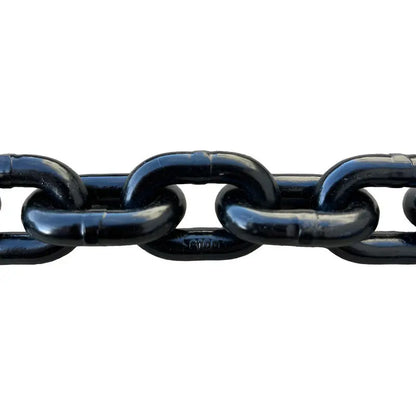 Cadena Negra Con Ganchos Azules 5/16 X 20 Pies Grado 100 Negro PW INDUSTRIAL