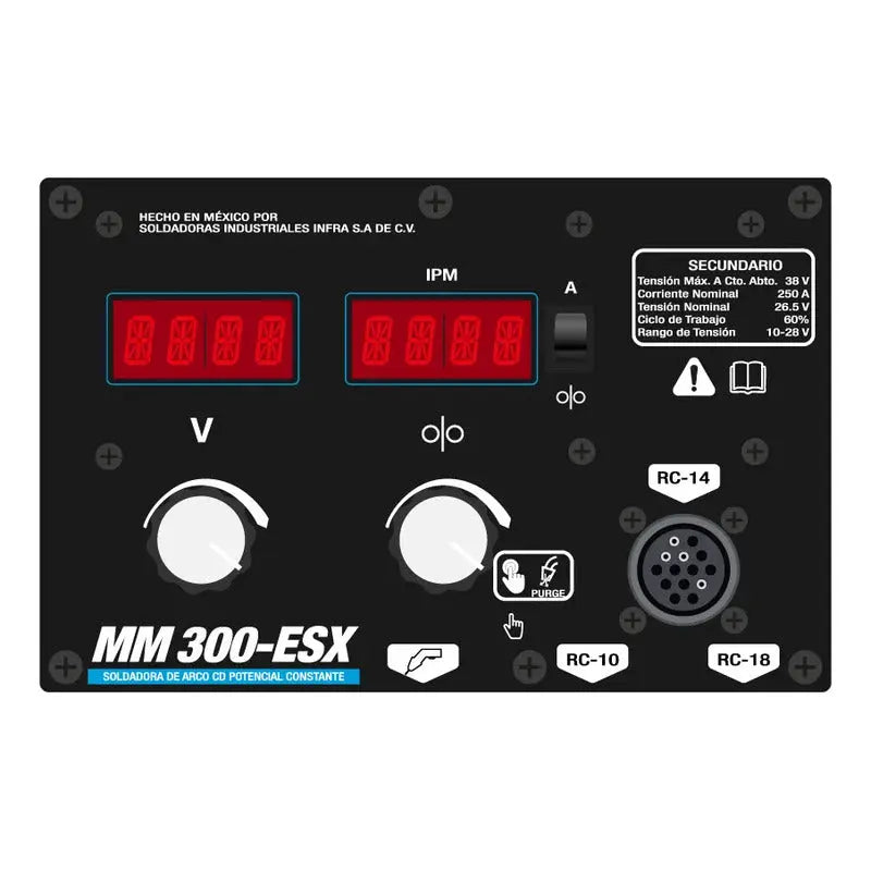 Soldadora Mig Infra Mm 300 Esx 220/440v Con Antorcha Azul INFRA