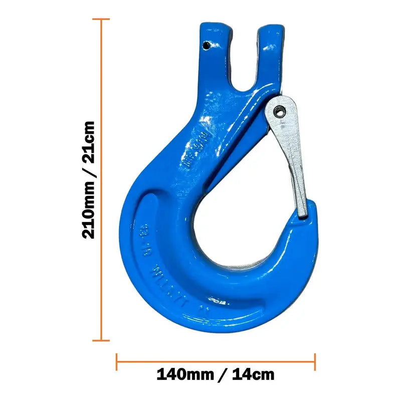 Kit De 2 Ganchos Azules Para Cadena 1/2 Grado 100 PW INDUSTRIAL