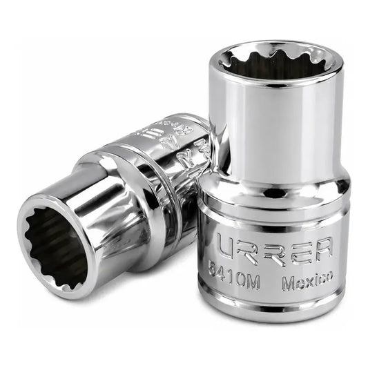 Dado Cuadro De 1/2 , 12 Puntas, Métrico, 10 Mm Plateado RLC INDUSTRIAL SUPPLY