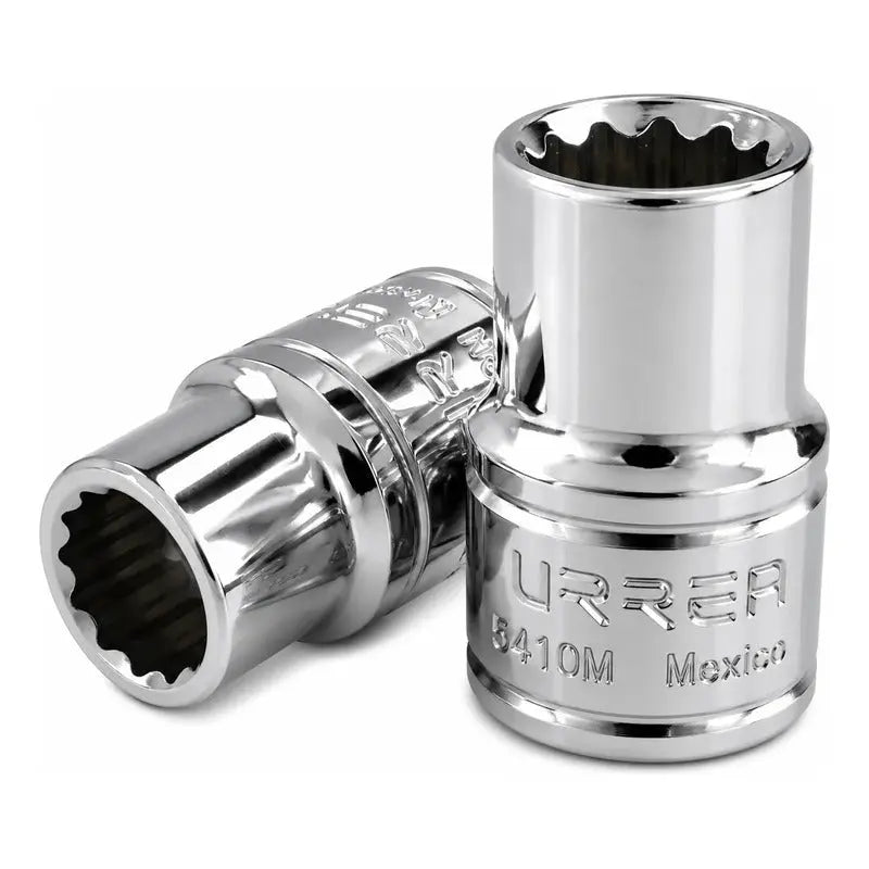 Dado Cuadro De 1/2 , 12 Puntas, Métrico, 10 Mm Plateado URREA