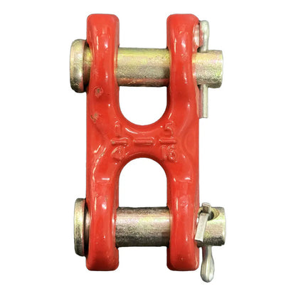 Kit De 4 Uniones Acople Para Cadena 1/4 / 5/16 Grado 70 Rojo