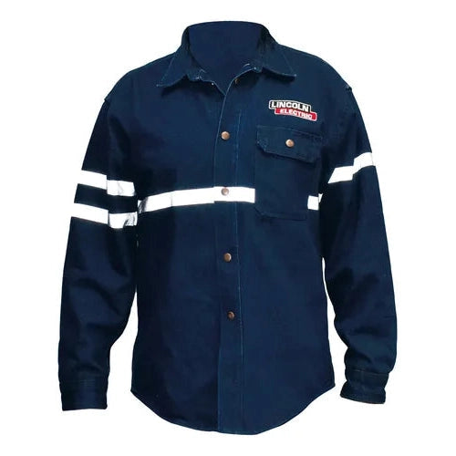 Camisola Para Soldador Mezclilla Reflejante 100% Algodon Azul RED FORCE