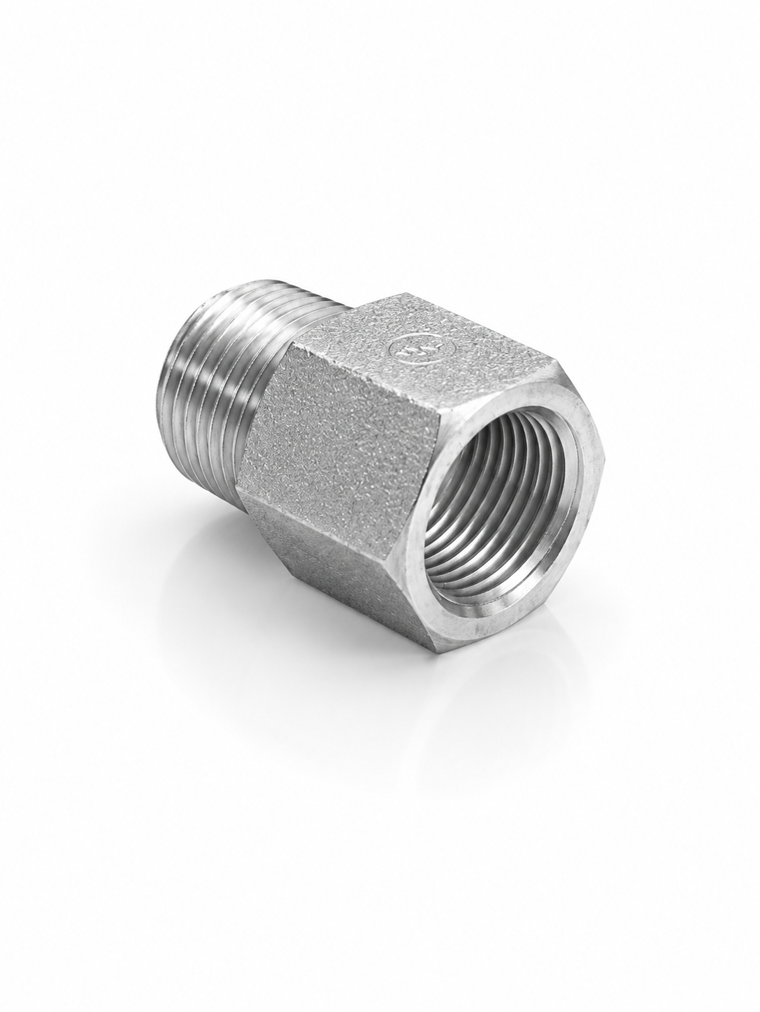 Adaptador NPT Macho 3/8" x O-Ring Hembra 1/4" (ORB) Hidraulico