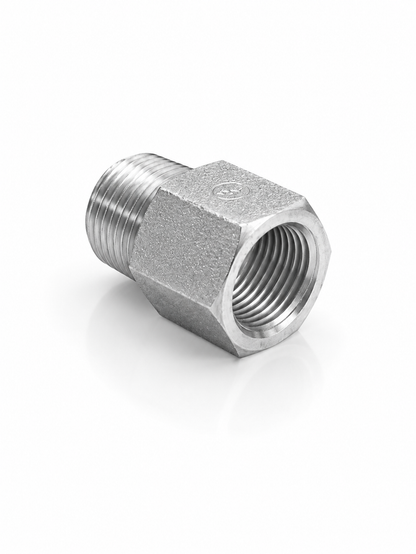 Adaptador NPT Macho 3/8" x O-Ring Hembra 1/4" (ORB) Hidraulico
