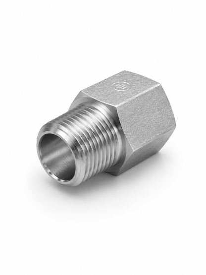 Adaptador NPT Macho 3/8" x O-Ring Hembra 1/4" (ORB) Hidraulico