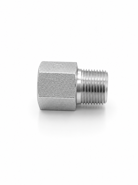Adaptador NPT Macho 3/8" x O-Ring Hembra 1/4" (ORB) Hidraulico
