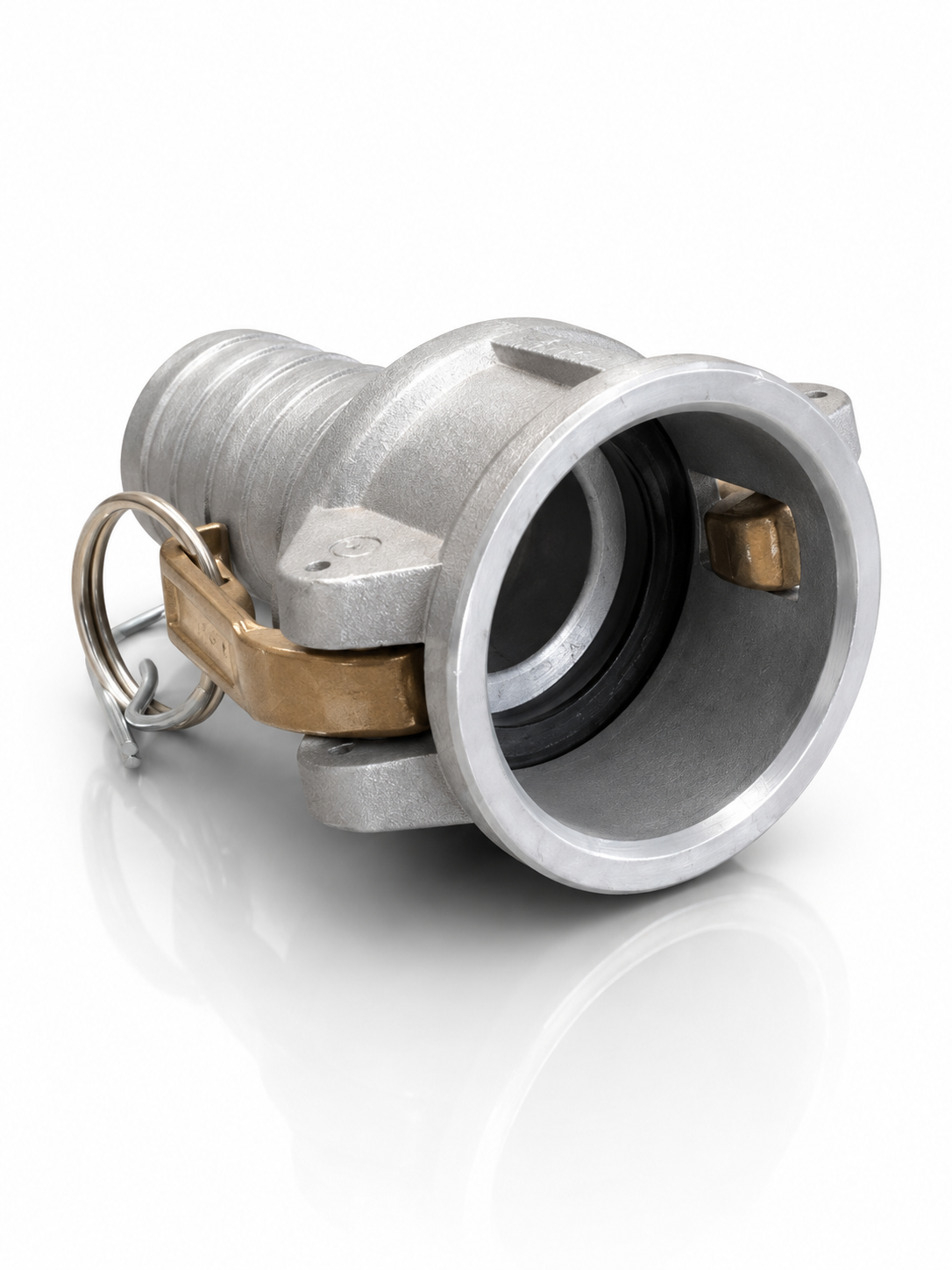 Conector Camlock Tipo C G200-C-AL hembra de 2" x espiga para manguera de 2"
