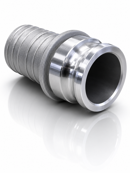 Conector Camlock Tipo E G200-E-AL macho de 2" x espiga para manguera de 2"