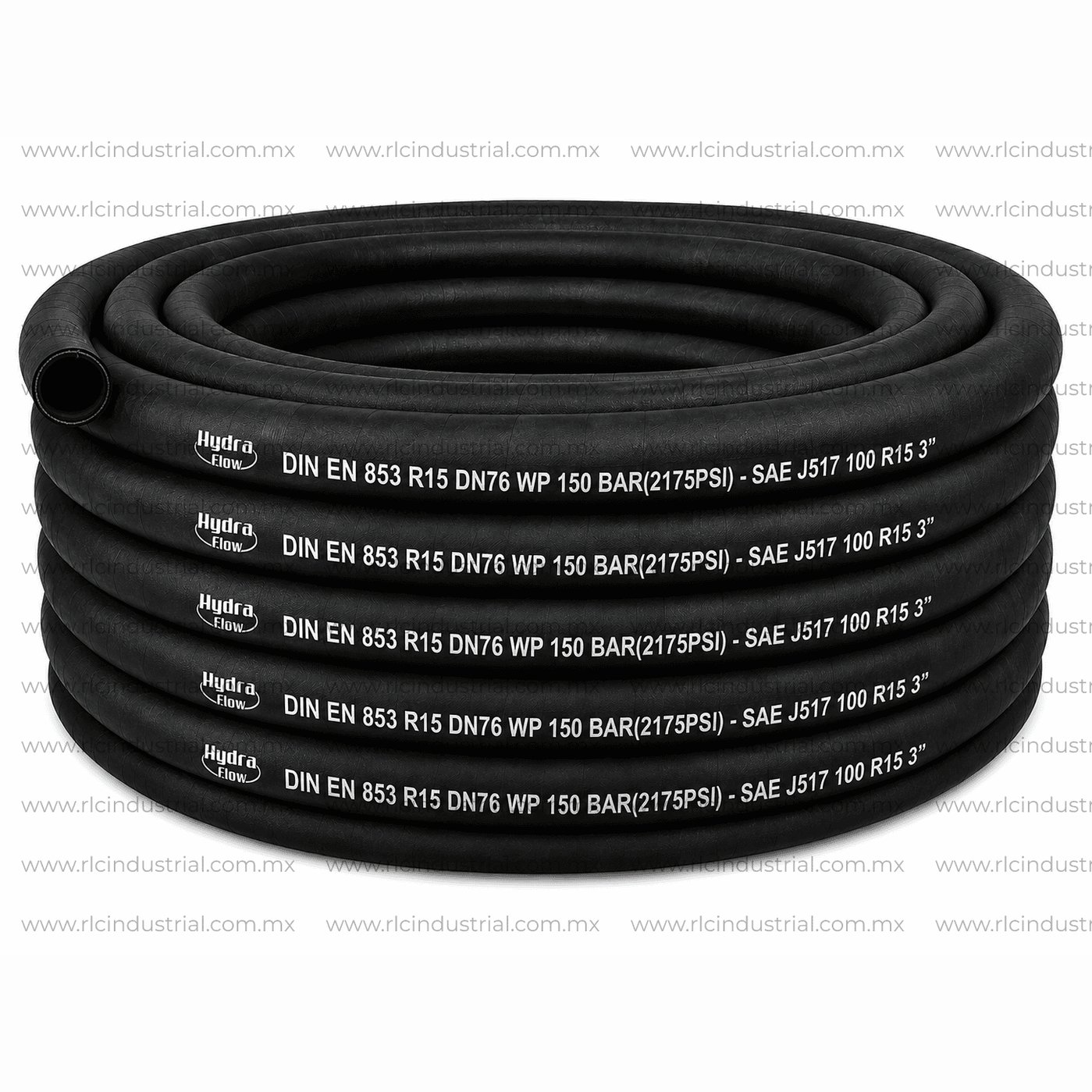 Manguera Hidráulica (48) 3" SAE 100 R15 2175 Psi. - 2 Mallas HYDRA FLOW