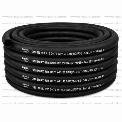 Manguera Hidráulica (48) 3" SAE 100 R15 2175 Psi. - 2 Mallas HYDRA FLOW
