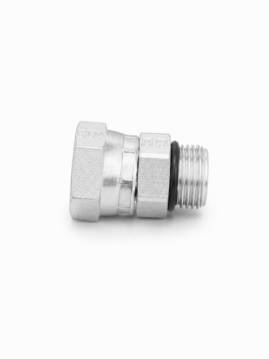 Adaptador Recto ORB O-Ring Macho 1/8" a NPSM 1/4" Hidraulico