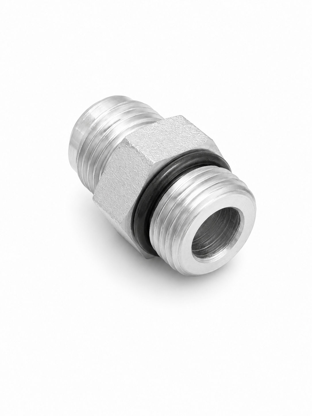 Adaptador Recto JIC 37° Macho 5/16" x O-Ring Macho 3/8" Hidraulico