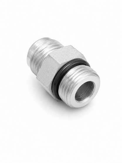 Adaptador Recto JIC 37° Macho 5/16" x O-Ring Macho 3/8" Hidraulico