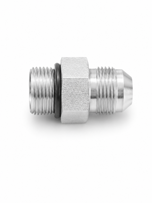 Adaptador Recto JIC 37° Macho 5/16" x O-Ring Macho 1/4"