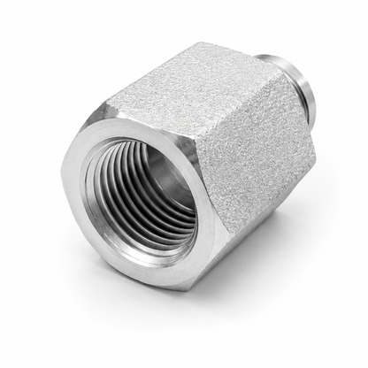 Adaptador Recto Macho JIC 37° 5/8" x Hembra NPSM 1/2" Hidraulico