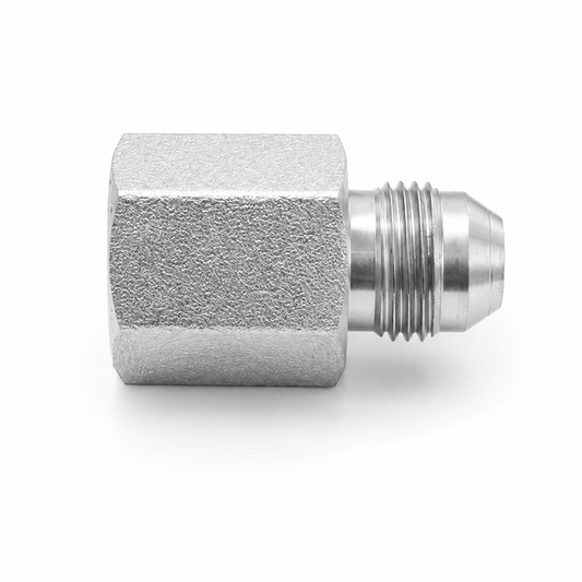Adaptador Recto Macho JIC 37° 5/8" x Hembra NPSM 3/8" Hidraulico
