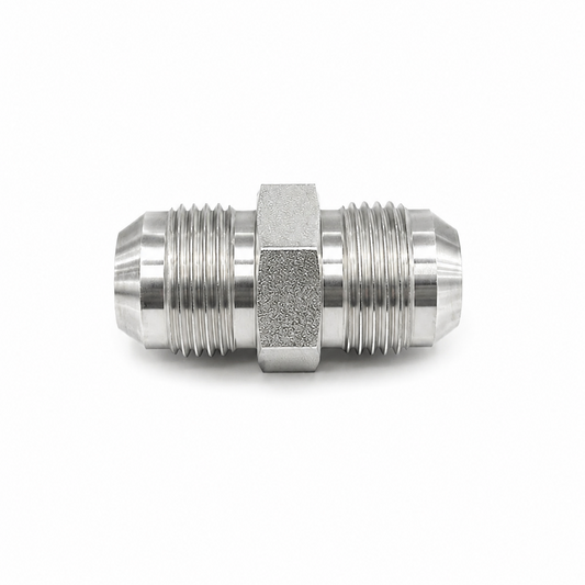 Adaptador Recto JIC 37° Macho 1/4" x 1/4" Hidráulico