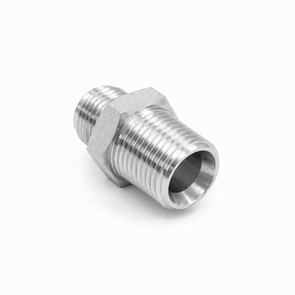 Adaptador Recto JIC 37° Macho 5/16" a NPT Macho 1/8" Hidraulico