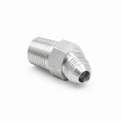 Adaptador Codo 45° JIC 37° Macho 5/16" a NPT Macho 1/4" Hidraulico