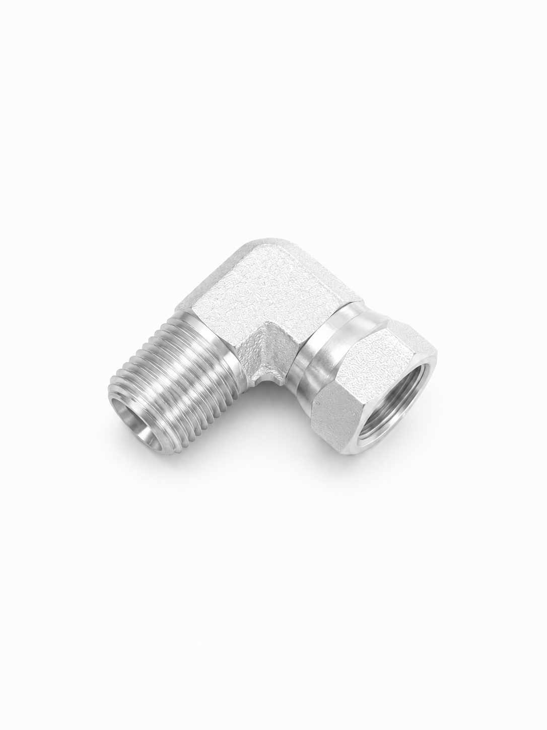 Codo 90° Reductor NPT Macho 1/8" x NPSM Hembra 1/8" Hidraulico