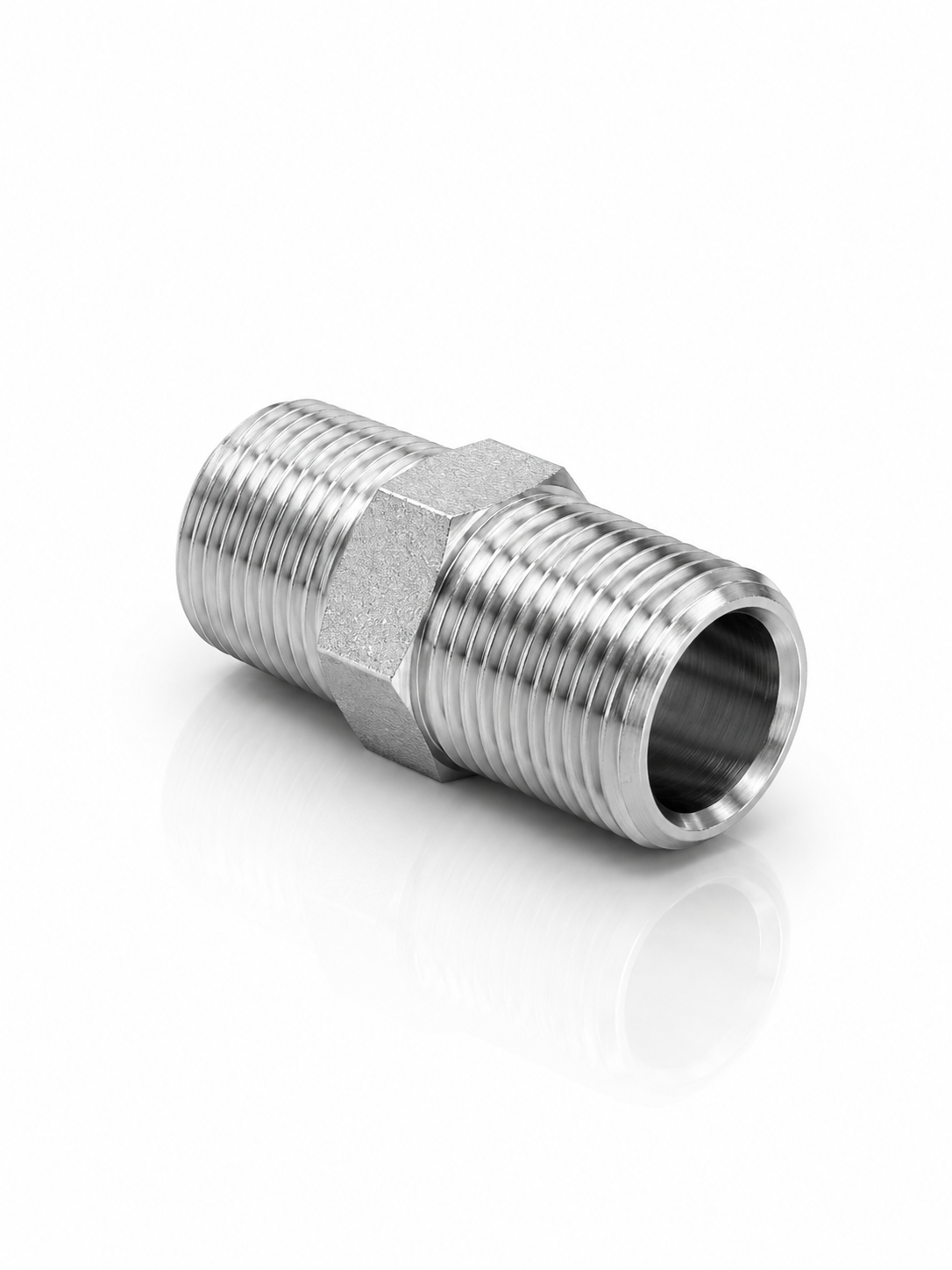 Adaptador Niple NPT Macho 1" x 1" Recto Hidraulico