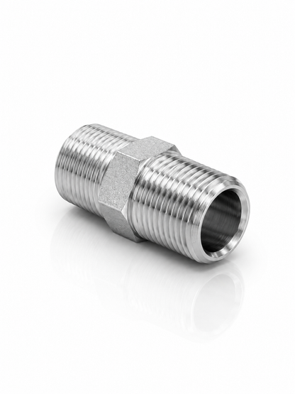 Adaptador Niple NPT Macho 1" x 1" Recto Hidraulico