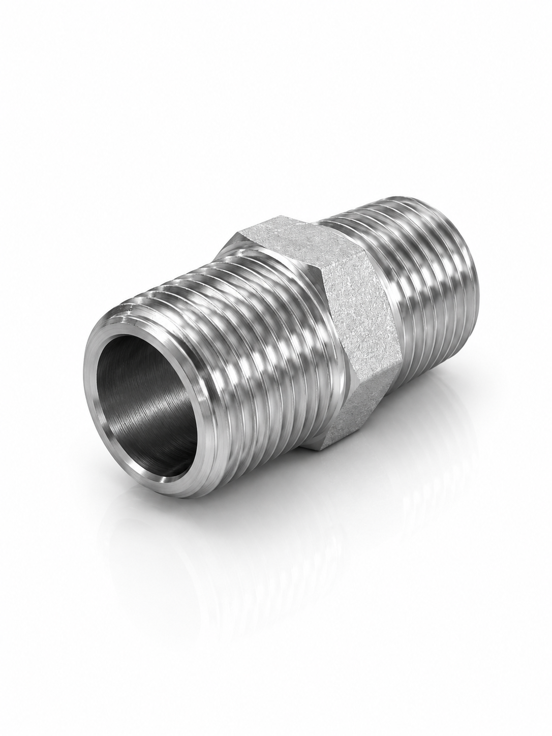 Adaptador Niple NPT Macho 1" x 1" Recto Hidraulico