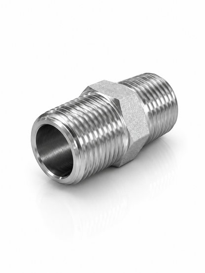 Adaptador Niple NPT Macho 1" x 1" Recto Hidraulico