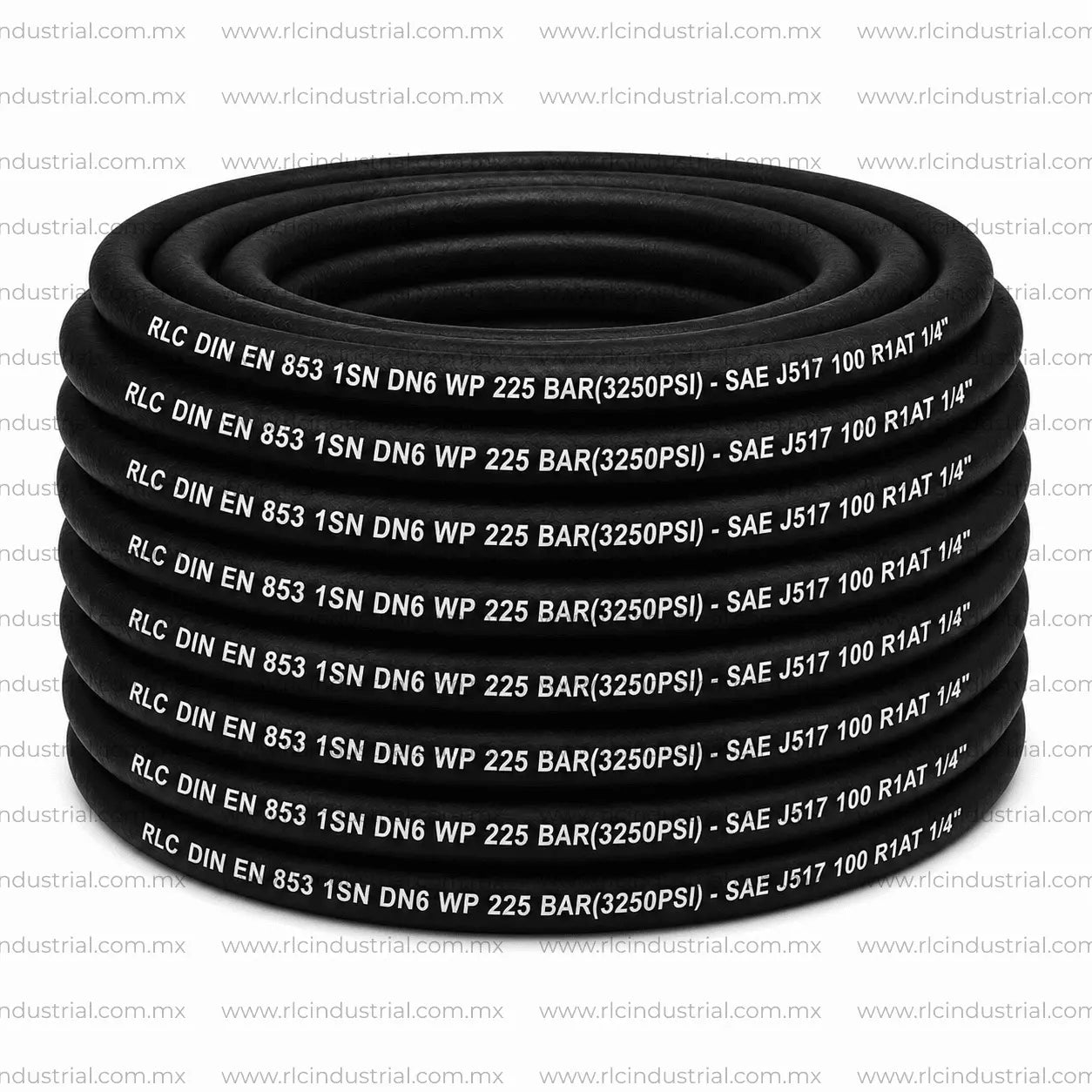 Manguera Hidráulica (04) 1/4" Alta Presión SAE 100 R1AT 1SN 3250 Psi. - 1 Mallas RLC RLC