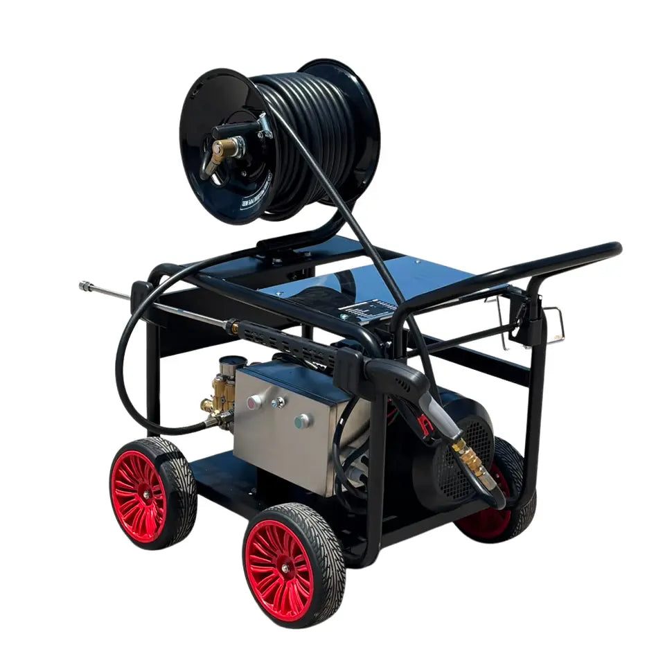 Hidrolavadora Industrial de Alta Presión con Carrete Retráctil 2175PSI 220V RLC