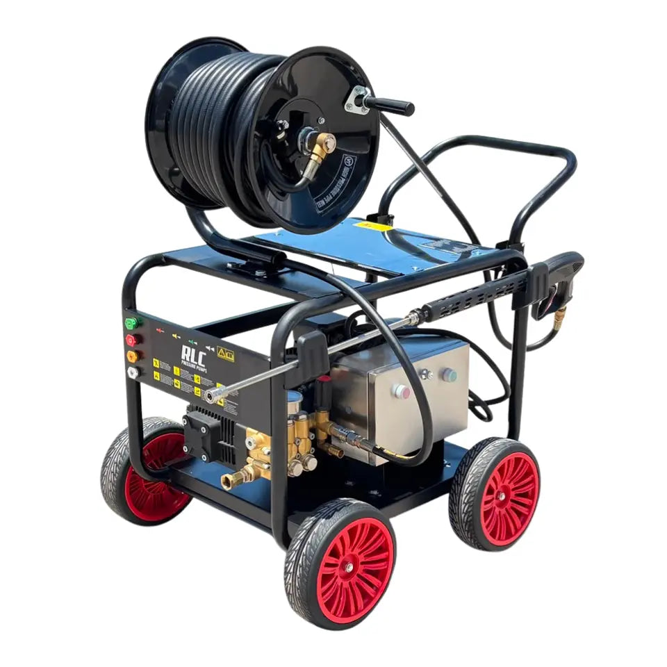 Hidrolavadora Industrial de Alta Presión con Carrete Retráctil 2175PSI 220V RLC