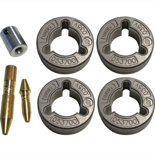 Juego de Rodillos de Arrastre 0.035" V-Groove para Alimentador MIG de 4 Rodillos
