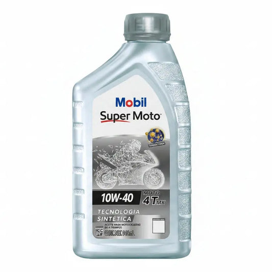 Aceite mobil SUPER para moto 4 T 10W40 litro RLC