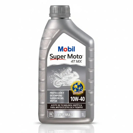 Aceite mobil para moto 4T 10W40 L. Sentetico RLC