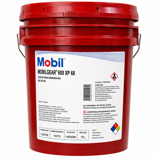 Aceite Mobil 600 XP 68 PARA ENGRANES cubeta RLC