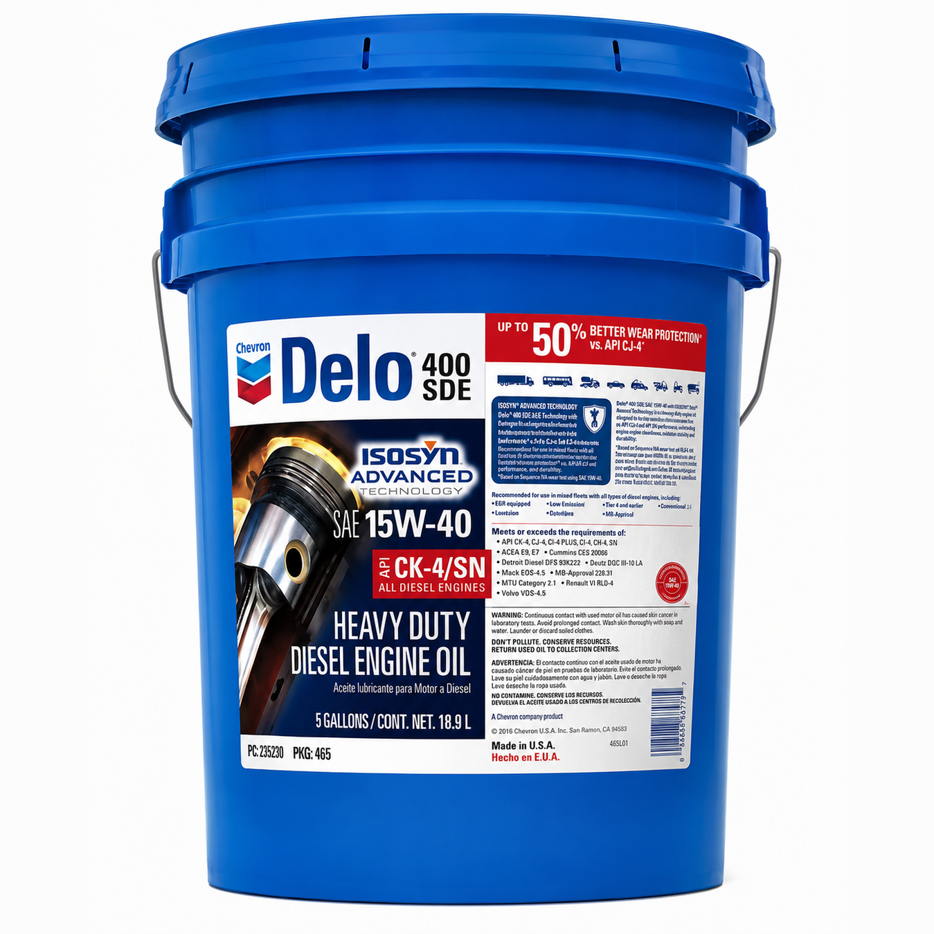 Aceite Chevron DELO 400 15W40 RLC