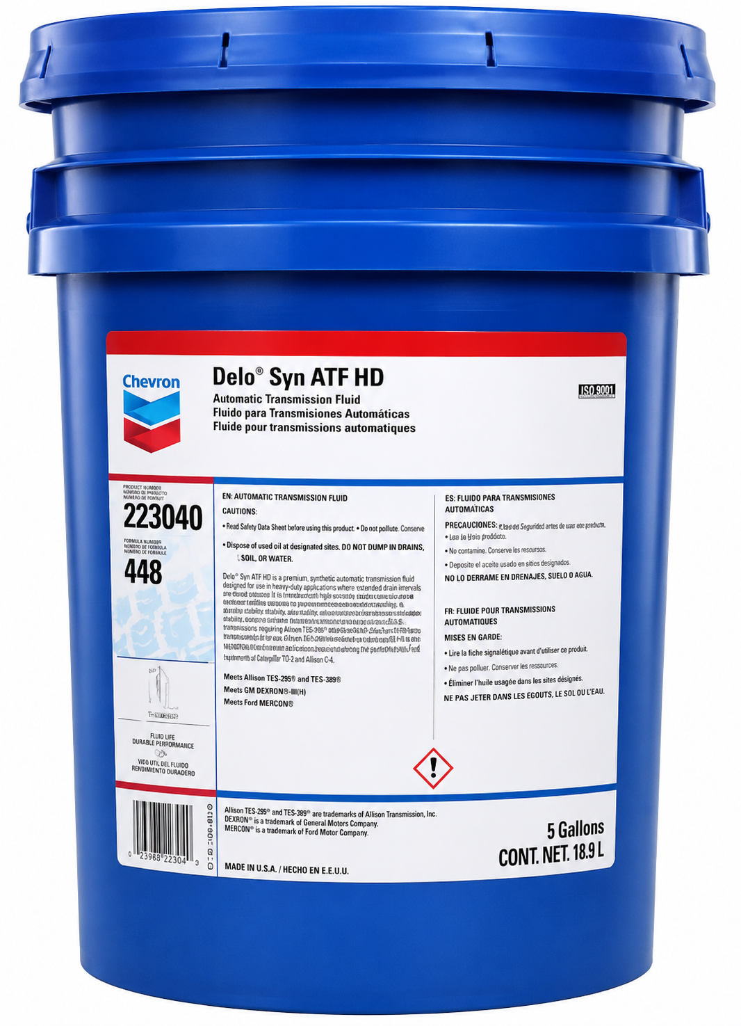 Aceite Chevron Sentetico DELO ATF HD RLC